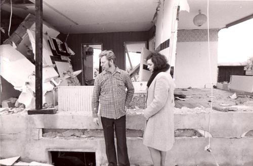 Anonymous photograph of destroyed house from Hamburg