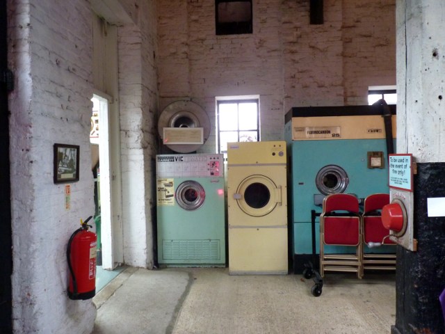Old launderette machines at Leiston Steam Museum