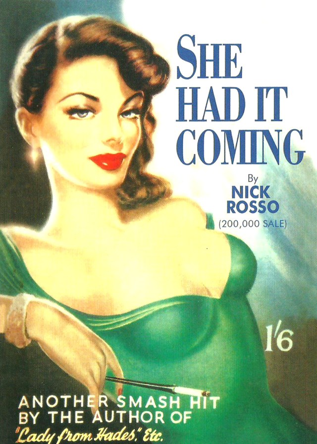 Sensation packed American detective novels, also known as nicken and dime publications, made compelling reading. Book cover late 1940s www.robertopiecollection.com