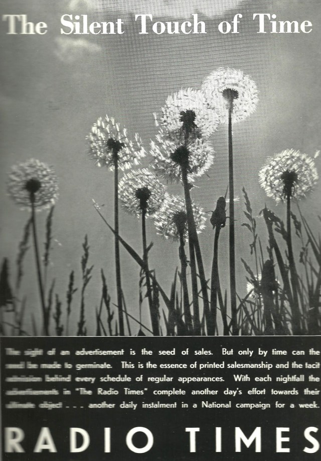 The Silent Touch of Time Radio Times advert from Studio International Magazine June 1964