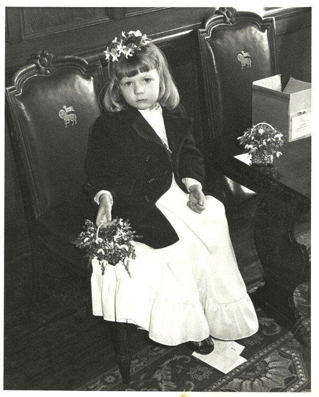 Lettie as a bridesmaid the only time she was ever asked