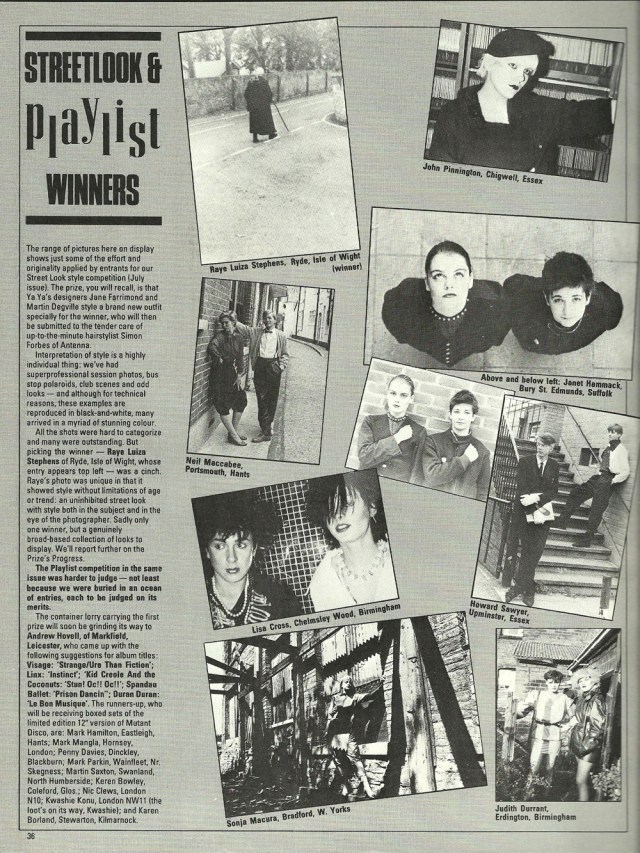Streetlook from New Sounds New Styles Magazine September 1981