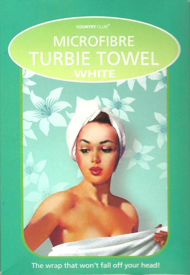 Microfibre Turbie Towel White