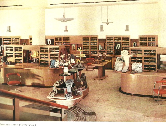 Design of a Modern Shop Simpson's New Men's Shop Picadilly from Industrial Arts Magazine Summer 1936