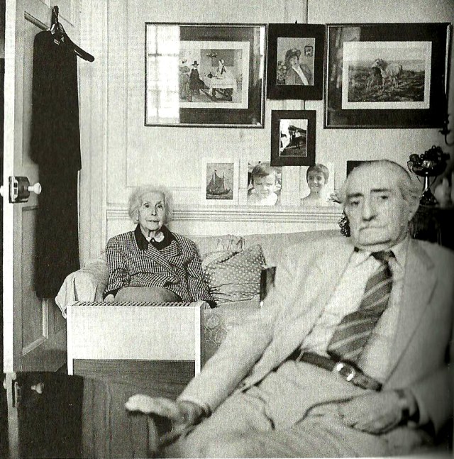 Mr and Mrs Santinelli, residents in Soho since 1923 from 'Soho Now' by Stephen Gill in Granta 65 Magazine Spring 1999