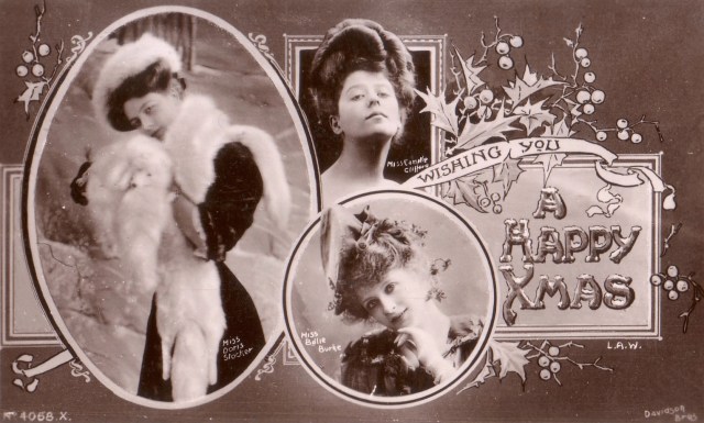 Christmas postcard date unknown