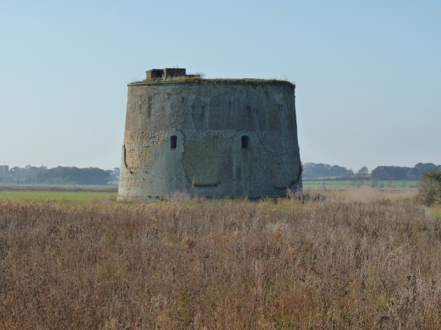 Martello Tower in Suffolk November 2012