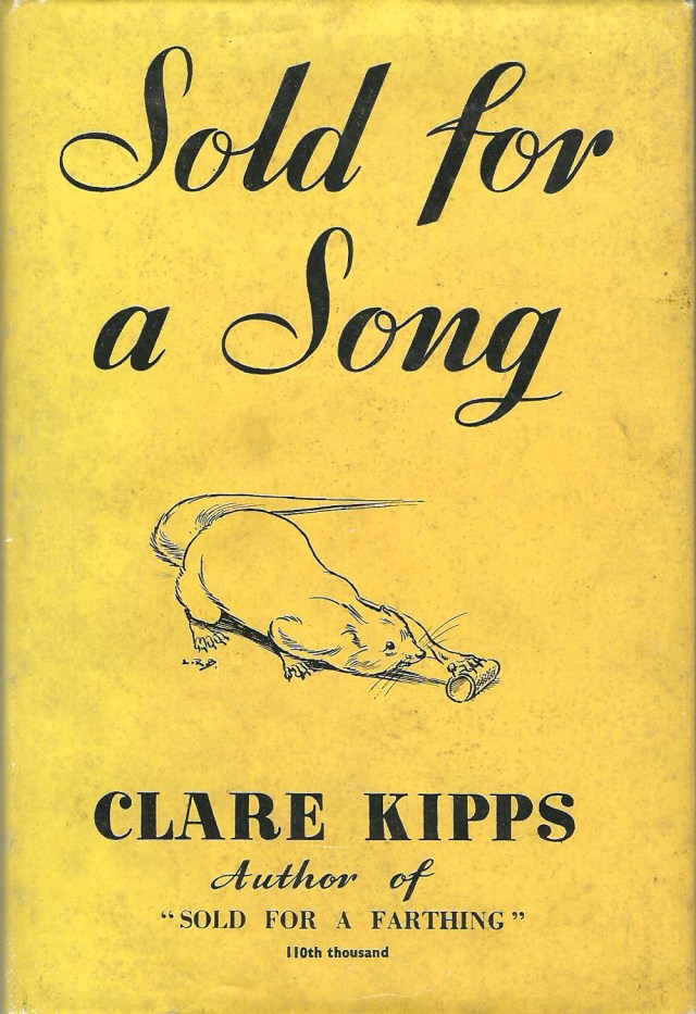 Sold For A Song A Study of an Arabian Mongoose by Clare Kipps Illustrated by L R Brightwell published by Frederick Muller Ltd London 1956