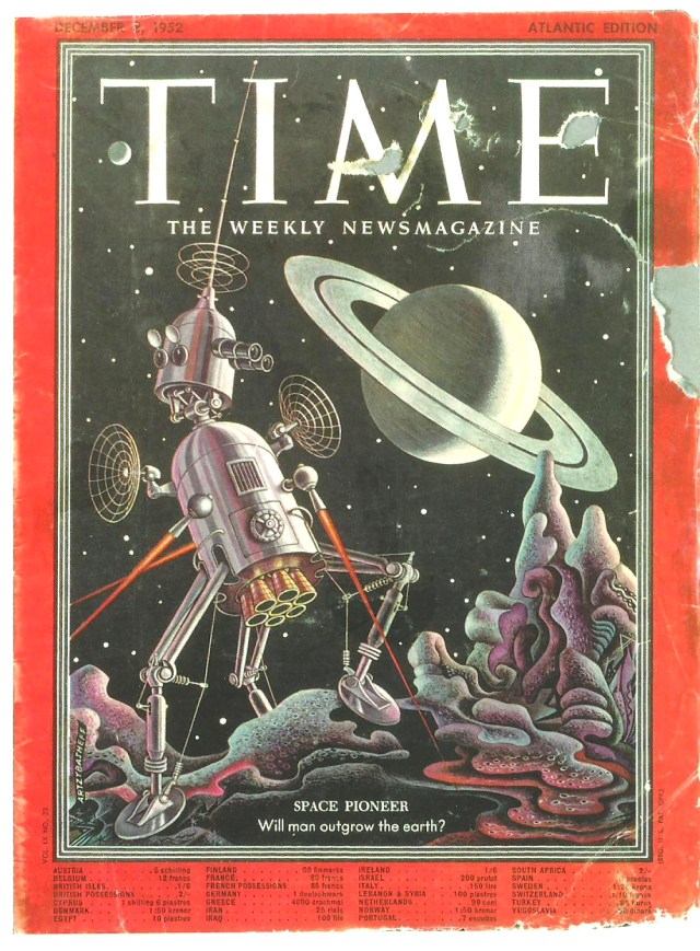 Will Man Outgrow Earth by Eduardo Paolozzi (1924-2005) Collage from the Bunk series London 1952-3 Photograph copyright of Victoria and Albert Museum