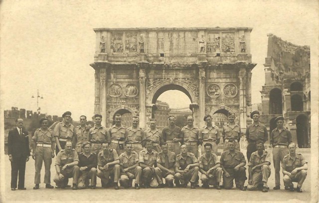 Constatine's Trumphal Arch and Coleseum Italy World War II