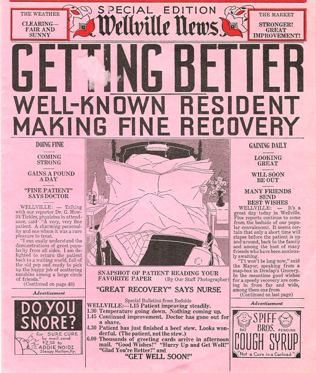 Special Edition Wellville News (odd ephemera made in the USA)
