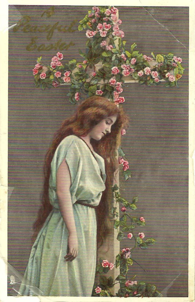 With aunt's love ad best wishes for a Happy Easter 1911