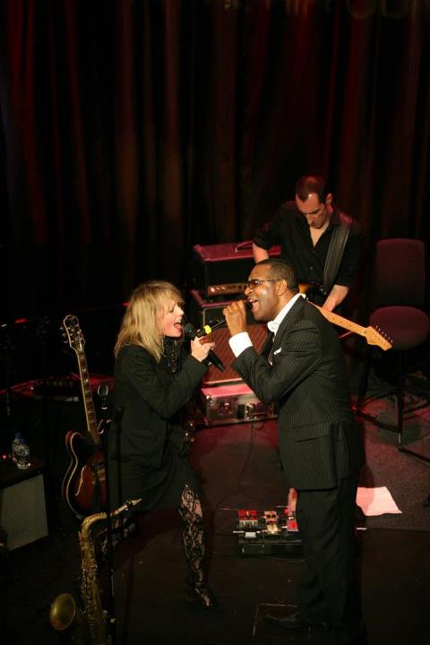 Lettie performing with Reuben Richards at the London Hippodrome 19 April 2013