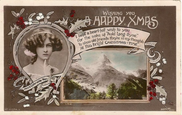 Dear Horace just a line to wish you all a very mery Xmas and a happy New Year from Ernie - Davidson Bros, Real photographic series. London and New York stamped Western Australia
