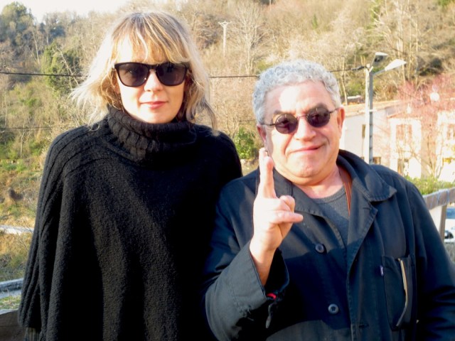 Lettie and unknown gentleman at Ustaria di a Rota photograph by Denise Arnold