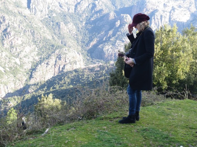 Lettie in the mountains of Corsica by Denise Arnold
