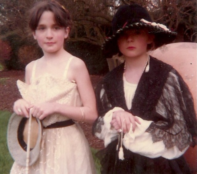 Petra and Lettie in fancy dress