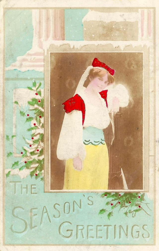 Good Luck a jolly time for you all Ernie to Mr Harvey Scorey Opera House Weymouth Dorset 1907