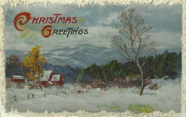 Xmas 1911 We expected a familiar foot step this evening but the wet night must have chaced it away so we will hope for a bring dawning of a happy Christmas morning for you all...