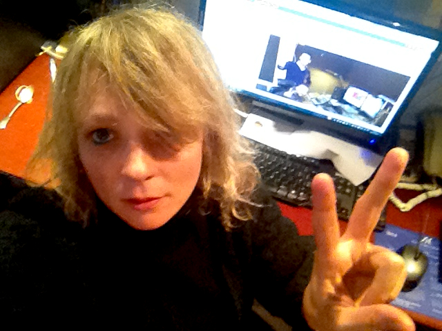 Lettie with the guys in Tuscany's email saying how much they like 'Hungry' February 2015