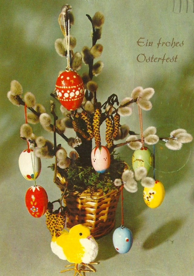 Ein frohes Osterfest posted 9 April 1968 sent to Momostori Belome Budapest
