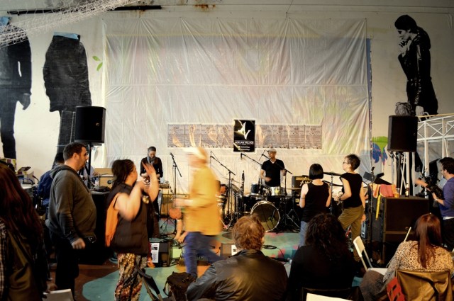 Dave and Youth in motion Acklam Village Underground Monday 4 May 2015 (Photograph by Lettie)