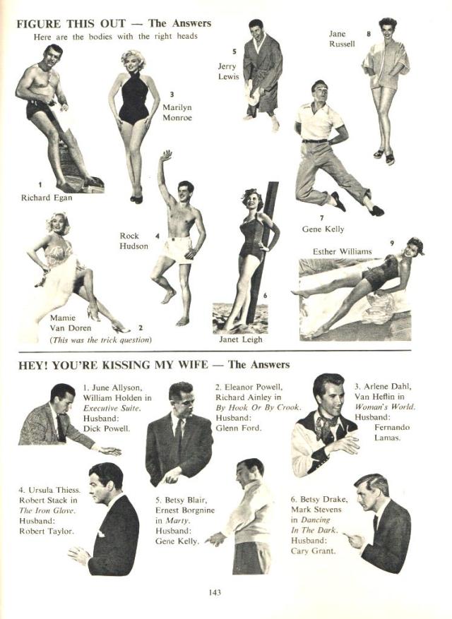 Figure this out - The Answers from Picturegoer Film Annual 1956-57