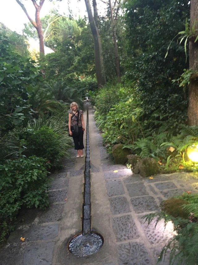 Lettie in Lady Walton's Mortella Gardens Ischia September 2015