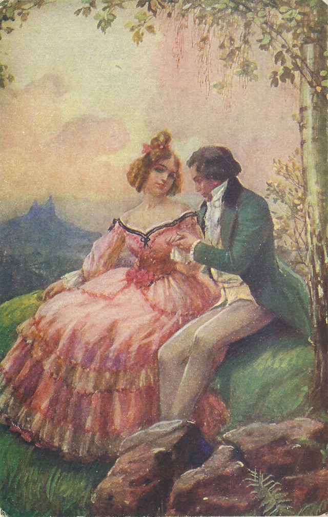 C V Muttich Mlada Iaska to je Raj Salon Prague unmakred postcard