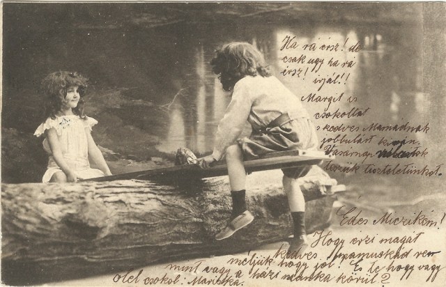 Unknown photograph postmark Budapest 1904