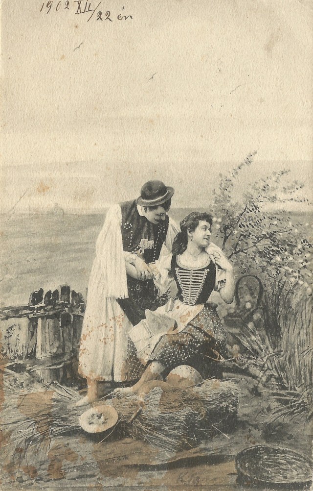 Unknown postcard dated 22 Dec Budapest 1902