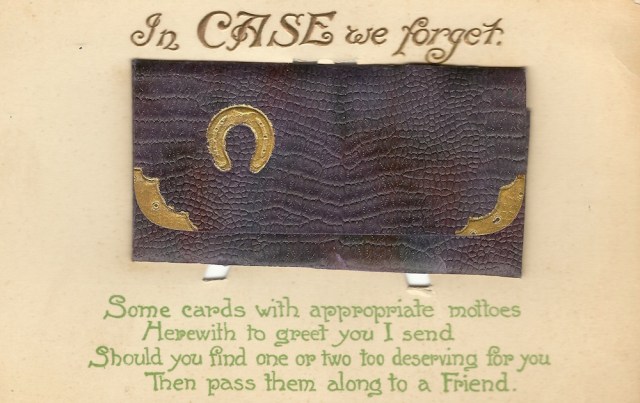 Novelty postcard unmarked