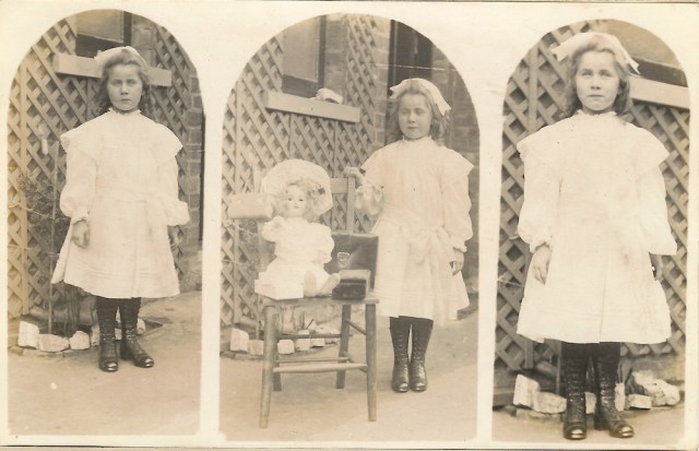 On back is written Frances Jones of Gainsborough Lincs Possibly on 6th Birthday