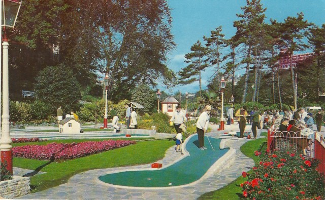 Miniature Golf in Central Gardens Bournemouth The Photographic Greeting Card Co 1968