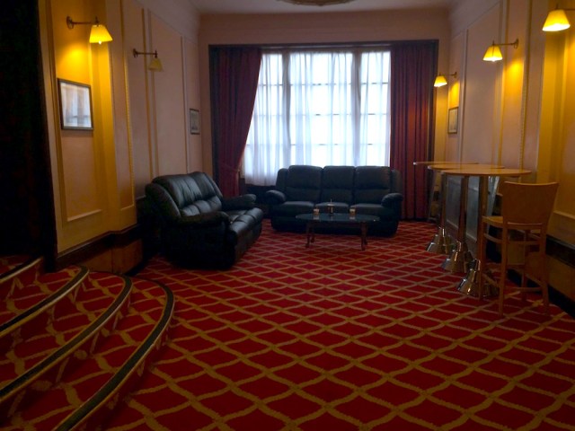 Side room off the lobby of the Adelphi Hotel