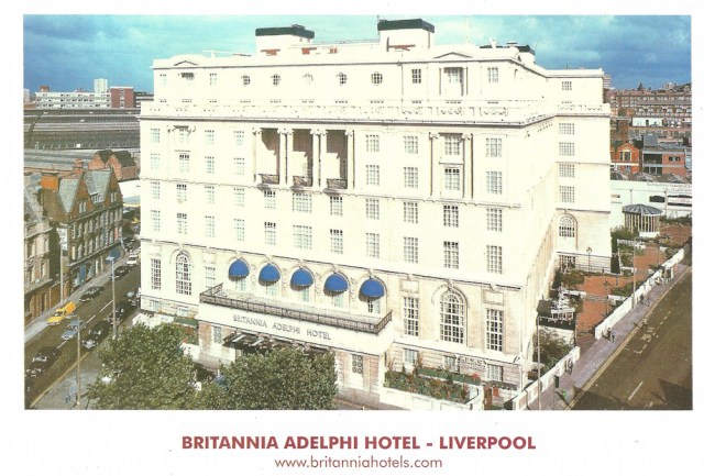Britannia Adelphi Hotel Lobby Postcard