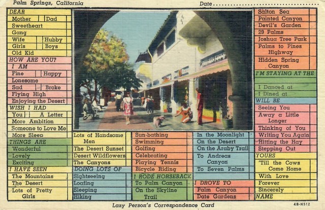 Palm Springs, California Stephen H Willard unmarked