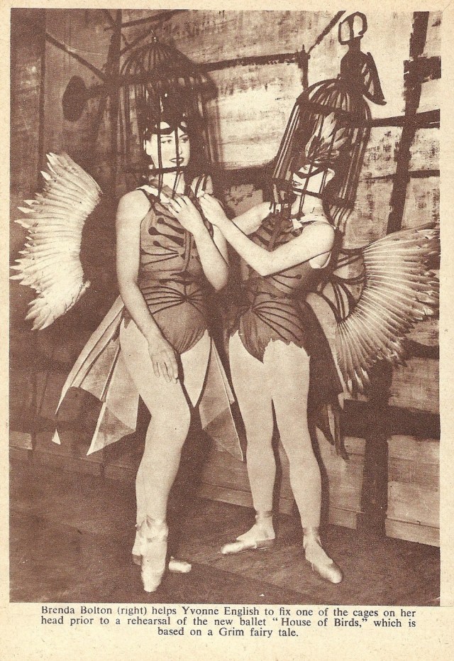 From London Life August 1955 in costume for House of Birds