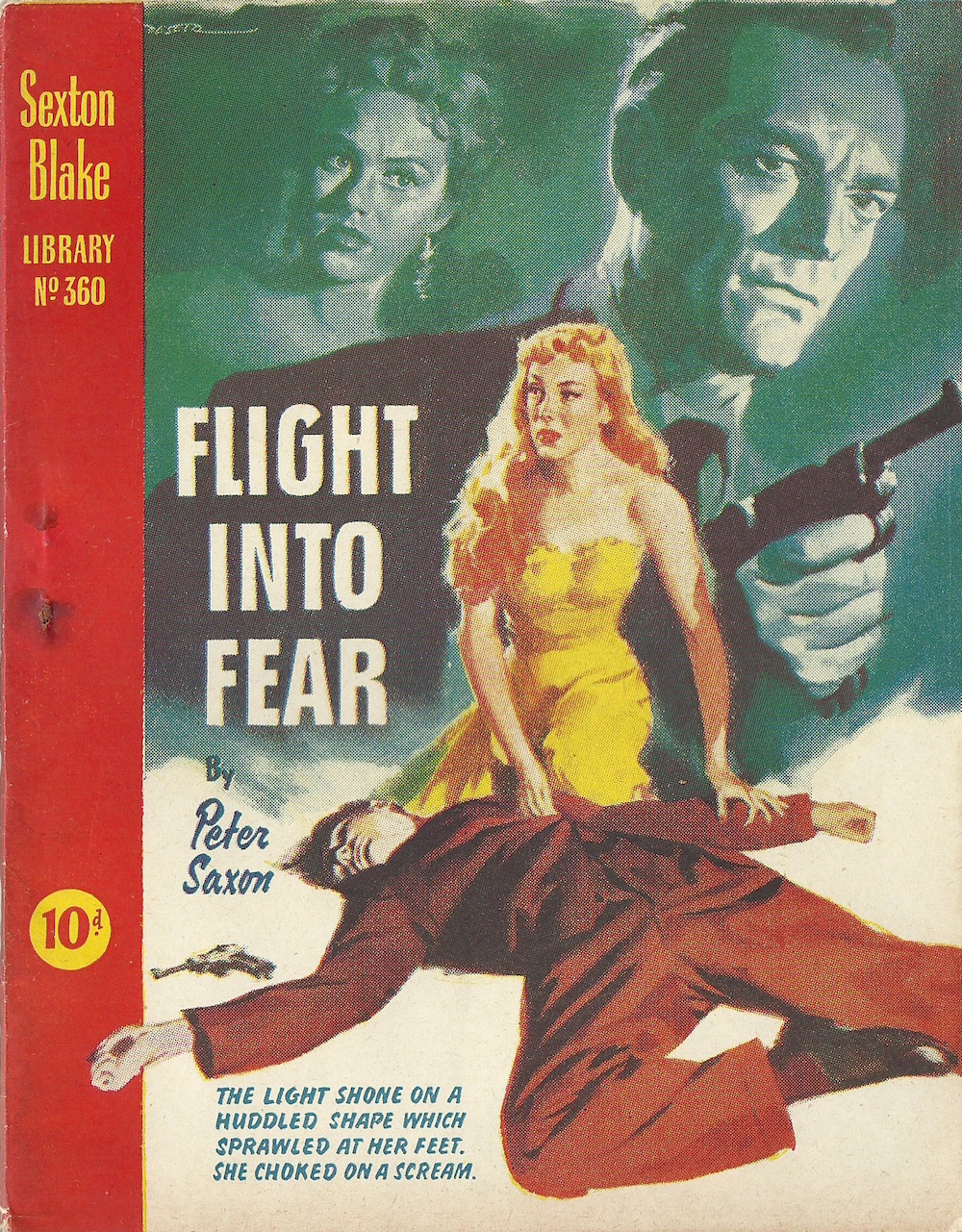 Flight Into Fear by Peter Saxon Sexton Blake LIbrary No 360 (Published by Amalgamated Press Ltd)