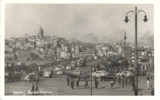 Unmarked Galata Bridge Istanbul
