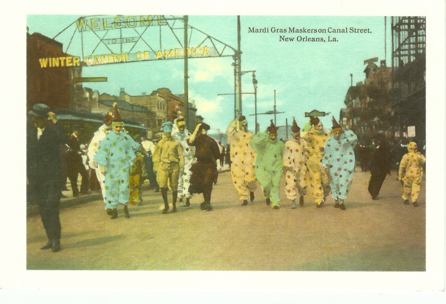 Mardi Gras Maskers on Canal Street New Orleans, La