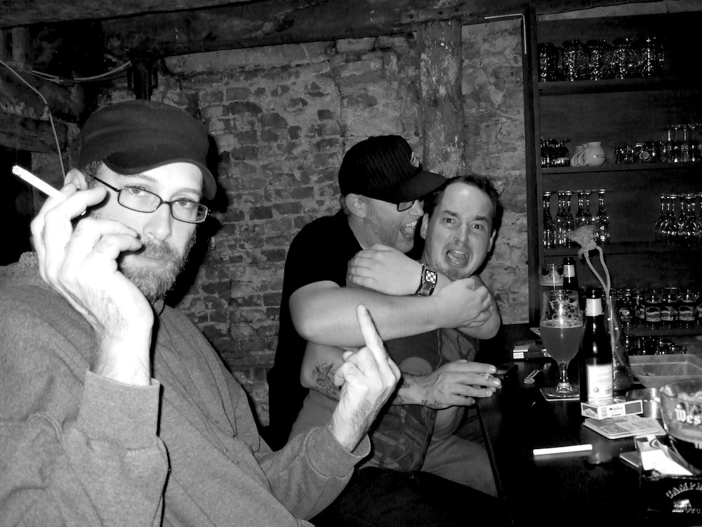 With Peter Murphy Crew 2009 in some bar I could never find again in Gent