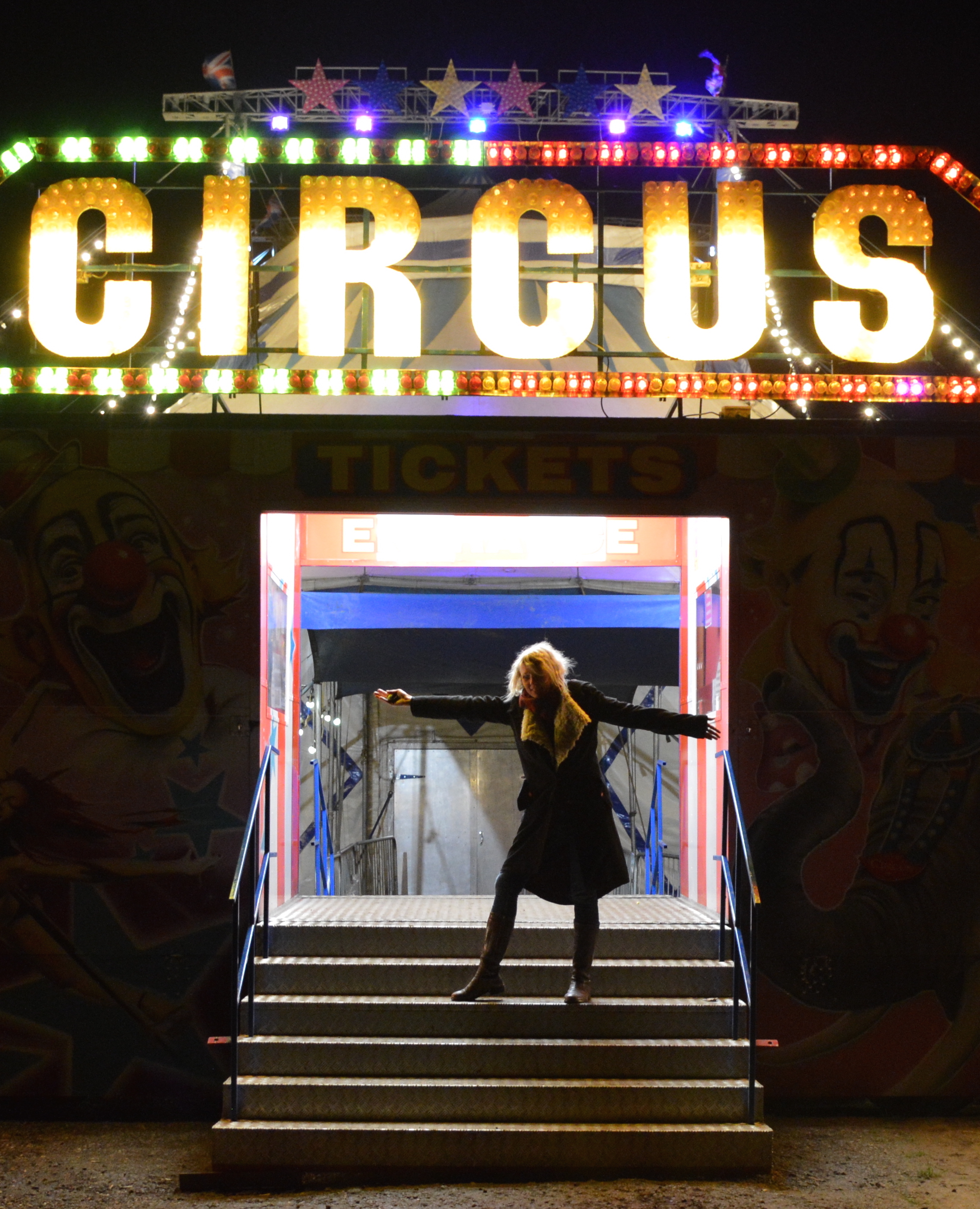 Circus Fantasia set up on the side of the A12 like a miraculous mirage this was after the sold out show on Saturday 23 November 2019