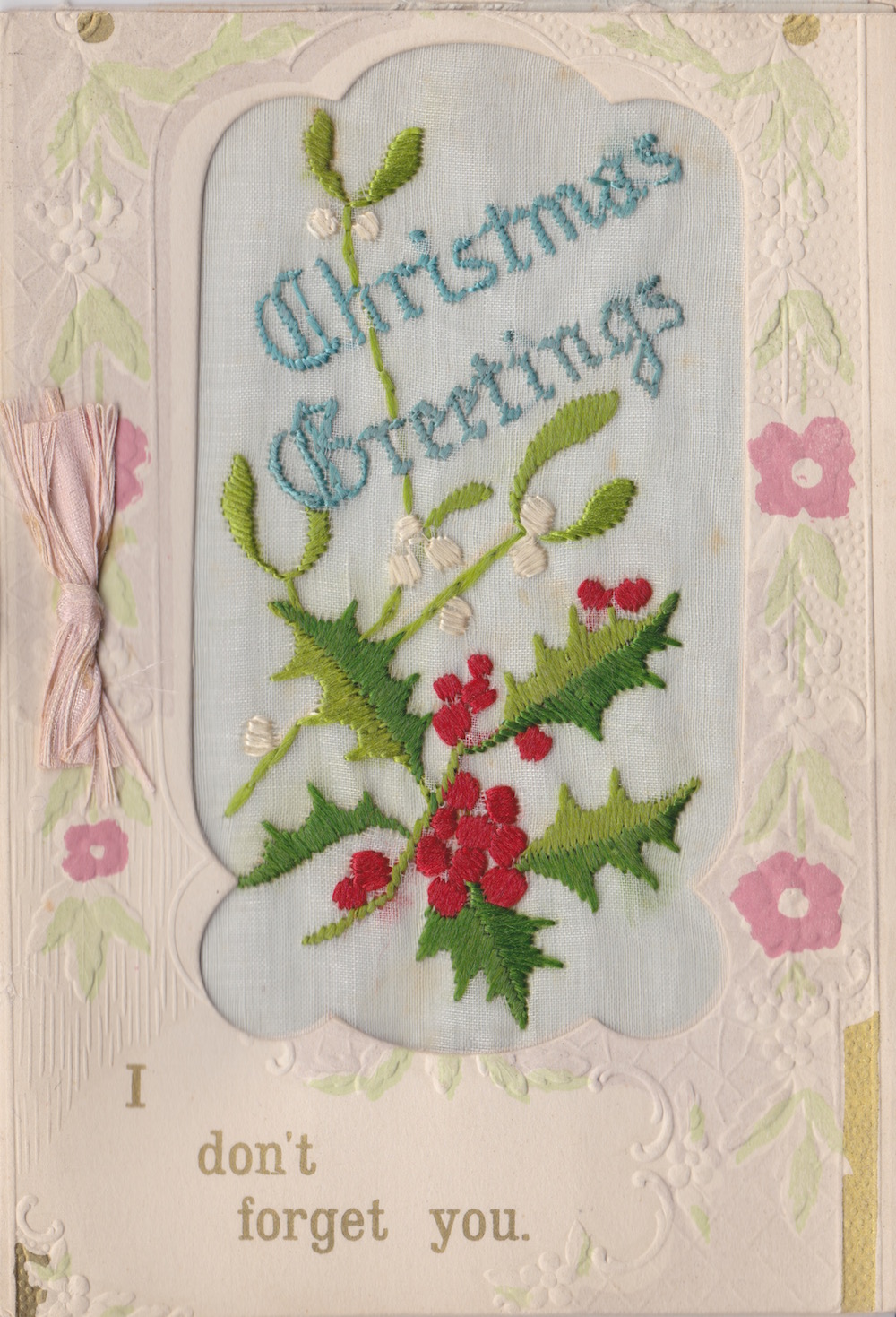 I don't forget you beautiful unmarked card